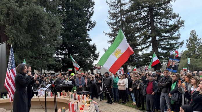 Iran protest in Los Gatos