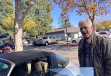 Lon Allan gets into his car in Los Gatos