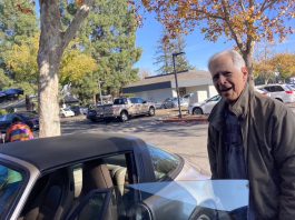 Lon Allan gets into his car in Los Gatos