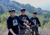 mountain biking crew in the Los Gatos mountains