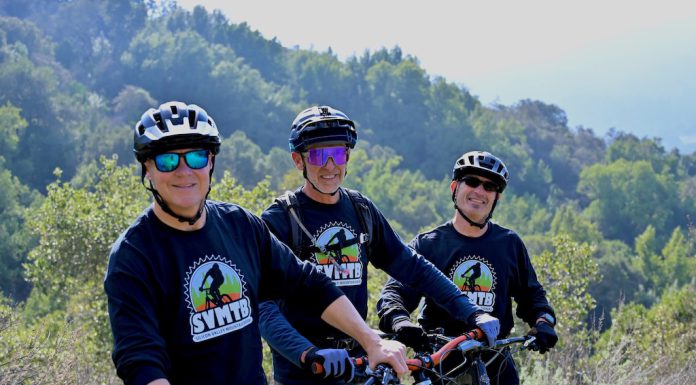 mountain biking crew in the Los Gatos mountains