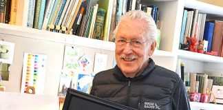 Rick Guidice with Susan Jaekel at home