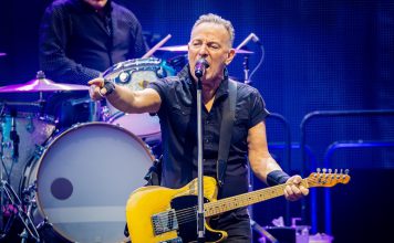 Bruce Springsteen performing