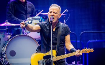 Bruce Springsteen performing