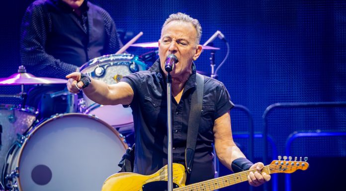 Bruce Springsteen performing