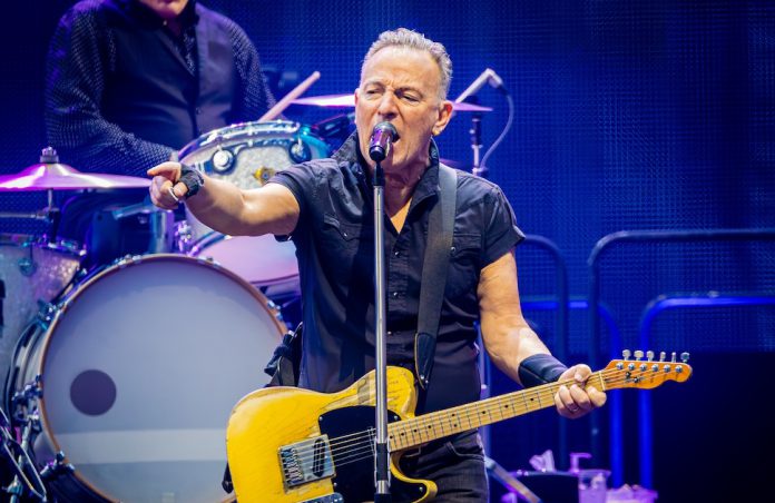 Bruce Springsteen performing