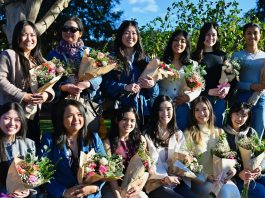 El Camino Health nurses celebrating Valentine's Day