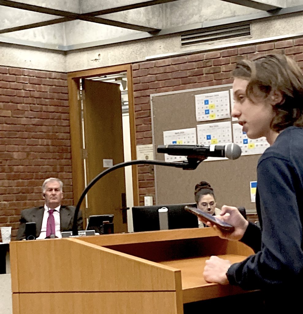 council speaker is in high school