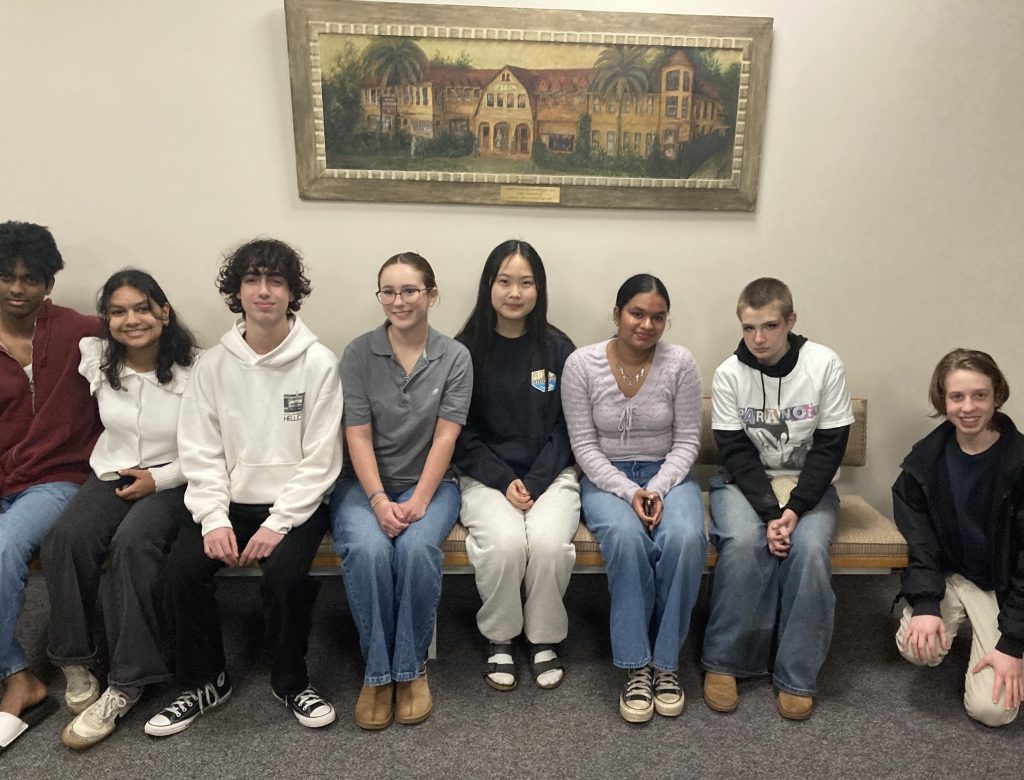 high schoolers group shot