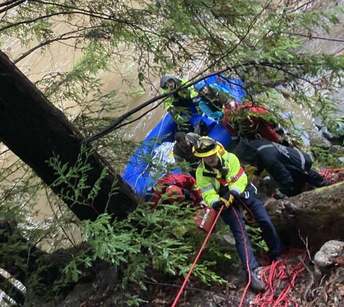 CAL FIRE CZU rescue with help from State Parks and others