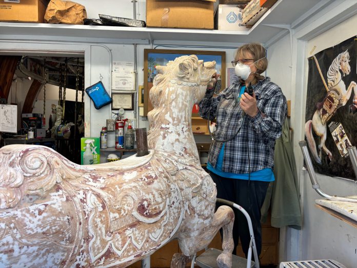 Cheryl Stuermer at work