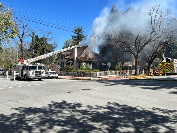 house fire in Los Gatos