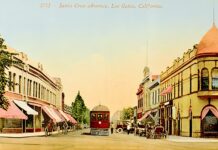 trolley on a postcard