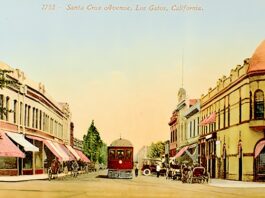 Discover LOST Gatos: Remembering the Interurban Railway trolley on a postcard