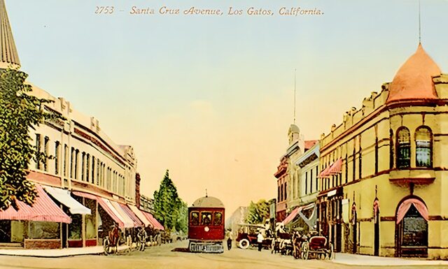 trolley on a postcard