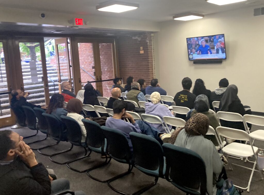 overflow viewing room