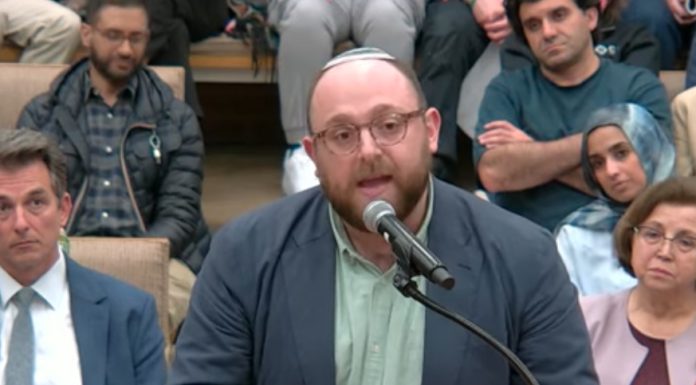 Rabbi Rafi Ellenson speaks at Planning Commission