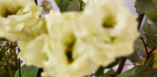 Simon Pearce product with flowers