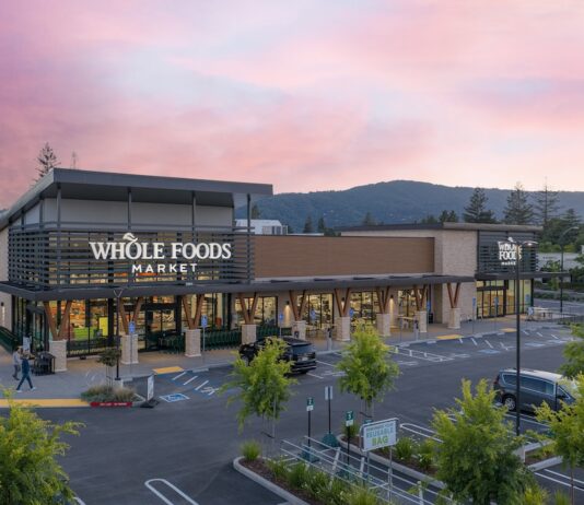 sunset at Whole Foods