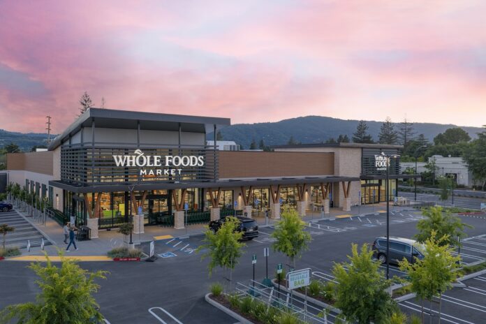 sunset at Whole Foods