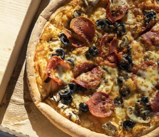 Ready to try a savory pie for Bay Area Pizza Week? It begins today… pizza stock image