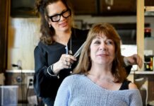 Hair Salon Owner in the chair