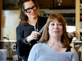 Hair Salon Owner in the chair