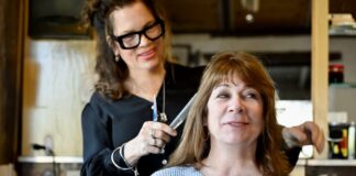 Hair Salon Owner in the chair