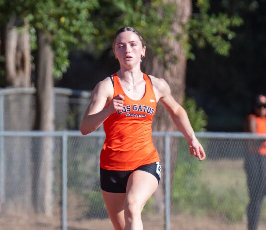 Kaylee Cross(es) the finish line first in the 200 and 400 races in CCS Track and Field Championships