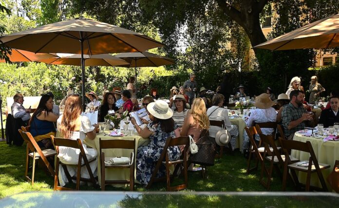 Salvation Army Silicon Valley Women’s Auxiliary Salvation Army Women's Aux party in the garden