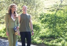 Danielle and David outside
