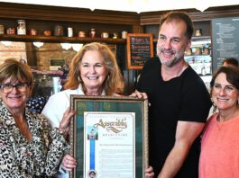 Los Gatos Coffee Roasting Co. named ‘Business of the Year’ Gail Pellerin hands cafe an award