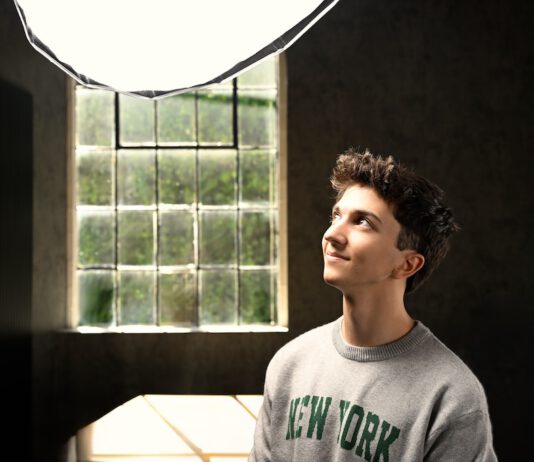 Will Stout in the studio