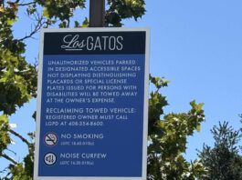 Parking rules sign