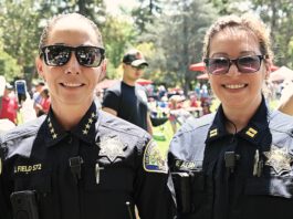 A vehicle driving past a couple walking at Vasona Park shot BB gun rounds at them, hitting their legs and chest (Police Blotter, June 28-July 4) police chief and officer