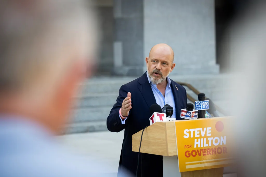 Steve Hilton in Sacramento