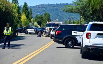 biker hurt in traffic accident