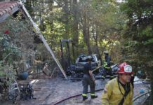 Fern Ridge carport fire