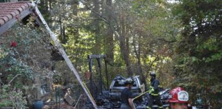 Fern Ridge carport fire