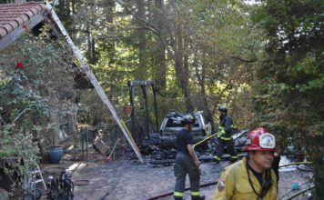 Fern Ridge carport fire