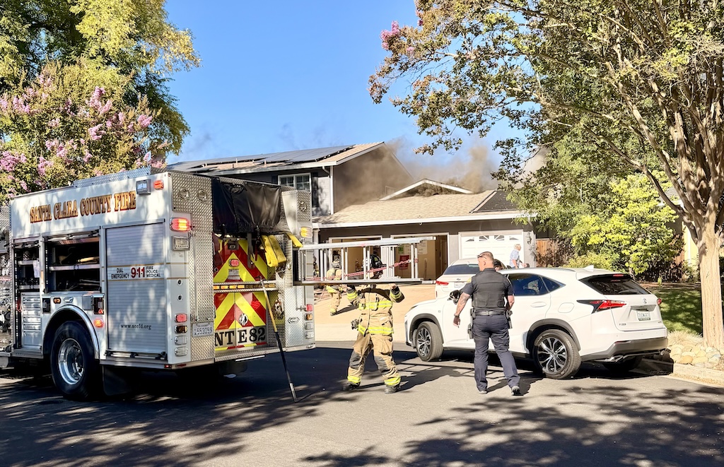 house fire in Los Gatos