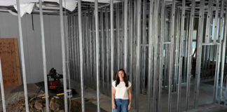 Melissa Mancini amid construction