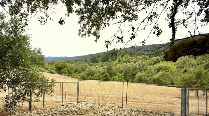 A new Bear Creek Road parking lot is now under construction parking lot