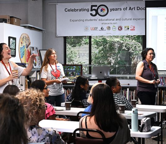 Do you love art and teaching? You might like being a docent Art Docents meeting