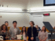 being recognized at a ceremony