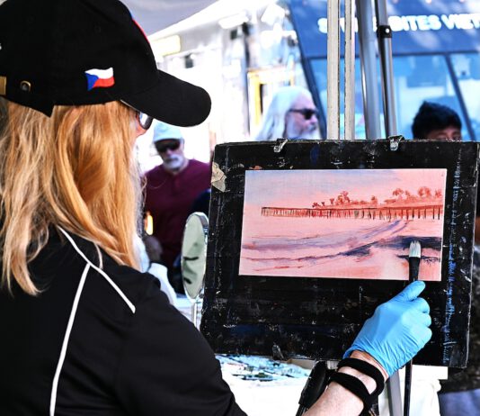 Los Gatos Art & Wine Fest delights with music, painting and food live painting