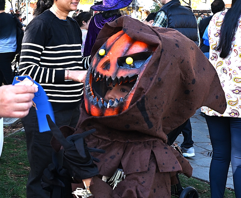 scary pumpkin awarded