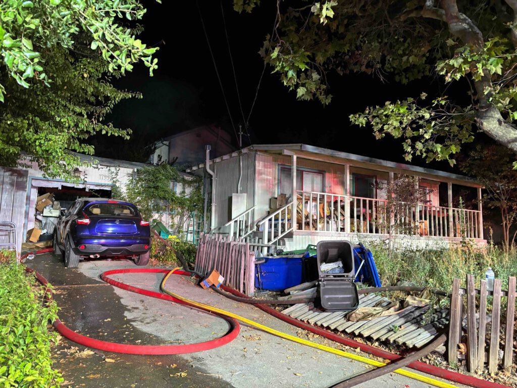 house view after fire