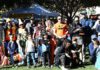 The Los Gatos Halloween Harvest x Kid & Pet PAWlooza got locals and their animals in the seasonal mood Costumed crowd before Halloween