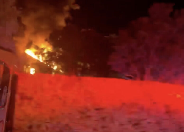 Screenshot house fire
